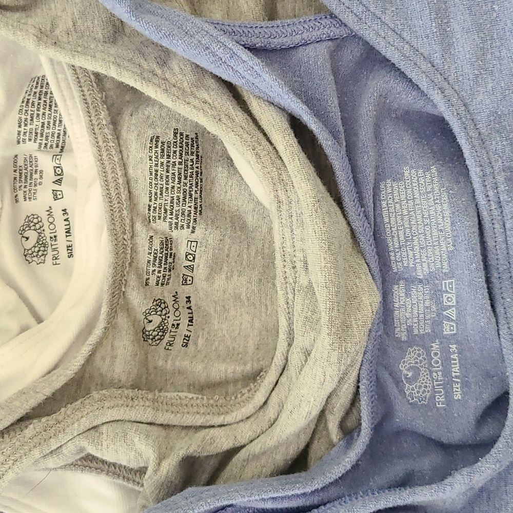 * Lot of (4) Fruit of the Loom Sports Bras - Picture 2 of 3
